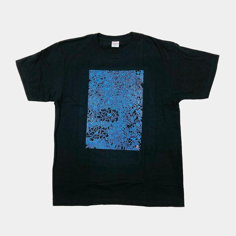 【Tシャツ】花 黒 フリーサイズ | 加賀友禅 | J.Flavor * 菊田宏幸