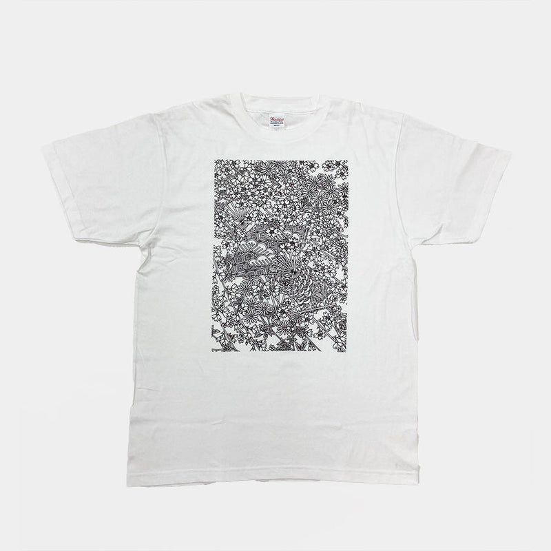 【Tシャツ】扇 白 フリーサイズ | 加賀友禅 | J.Flavor * 菊田宏幸