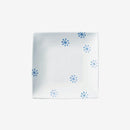 【皿5枚セット】判子 角皿 ゆきはな | 波佐見焼 | 西海陶器