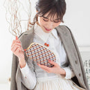 【長財布】西陣織シルク がま口 京組紐ストラップ付 ギンガムチェック (ブラウン系) | 西陣織 | Atelier Kyoto Nishijin