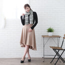 【マフラー】チーズチェック(白黒) S | 京友禅 | 禾口木丙