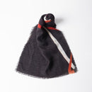 【マフラー】流線(チャコール) S | 京友禅 | 禾口木丙