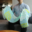 【ストール】リネン160X35 花の丸 (青) | 京友禅 | 禾口木丙