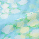 【ストール】リネン160X35 花の丸 (青) | 京友禅 | 禾口木丙