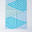 【ストール】コットン 入子菱 (青) | 京友禅 | 禾口木丙