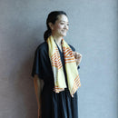 【ストール】コットン 入子菱 (朱) | 京友禅 | 禾口木丙