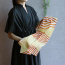 【ストール】コットン 入子菱 (朱) | 京友禅 | 禾口木丙