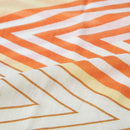 【ストール】コットン 入子菱 (朱) | 京友禅 | 禾口木丙