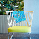 【ストール】コットン 四角並べ (青) | 京友禅 | 禾口木丙