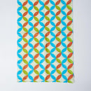 【ストール】コットン 七宝 (赤青緑) | 京友禅 | 禾口木丙