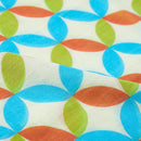 【ストール】コットン 七宝 (赤青緑) | 京友禅 | 禾口木丙