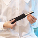 【扇子】満月 (白) 金箔 | 唐紙 | 景美風月