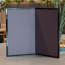 【屏風】満月 (黒) ブロンズ（大） | 唐紙 | 景美風月 (大型配送料2,500円)