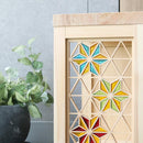 【棚】組子シェルフ M (片側が組子色付き) | 木工 | 木の幸 (大型配送料2,500円)