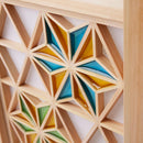 【棚】組子シェルフ M (片側が組子色付き) | 木工 | 木の幸 (大型配送料2,500円)