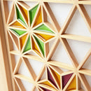 【棚】組子シェルフ M (片側が組子色付き) | 木工 | 木の幸 (大型配送料2,500円)