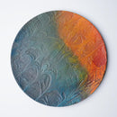 【お皿】大皿 海のうねり | 摺り友禅彫刻師 | Sansai