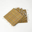【マットセット】コースター4枚  (イエロー) & ランチョンマット (ブルー) 2枚 | 畳 | 畳屋辰蔵 杉本畳店