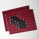 【マットセット】コースター4枚  (ブラック) & ランチョンマット (レッド) 2枚 | 畳 | 畳屋辰蔵 杉本畳店