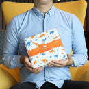 【ベビーギフトセット】フェイスタオル×1 (ゴールド) / スタイ×1 (カシス) | オーガニックタオル | ヒポポタマス