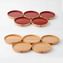 【お皿】銘々皿 5枚セット | 大館曲げわっぱ | 栗久