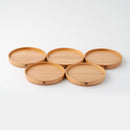 【お皿】銘々皿 5枚セット | 大館曲げわっぱ | 栗久
