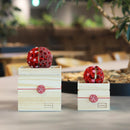 【プリザーブドフラワー】茶和花の鞠 (まり) 紅梅 | 宇治茶とフラワーデザイン | 茶和花 京都宇治