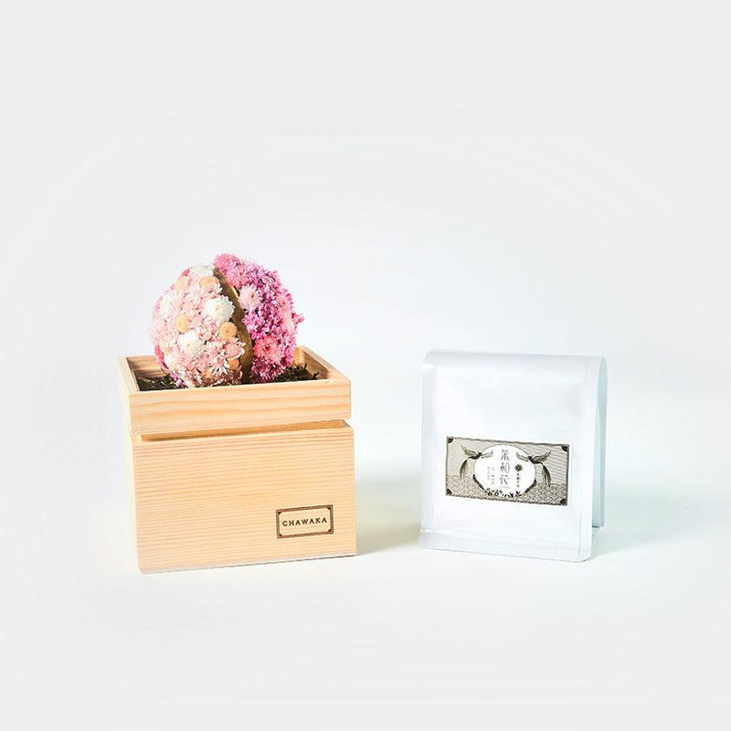 【ギフトセット】茶和花の鞠と煎茶のセット 桜 | 宇治茶とフラワーデザイン | 茶和花 京都宇治