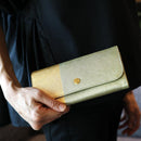 【長財布 金箔押し】DAYBREAK 京都 日本製 伝統工芸 GOLDREAM KYOTO