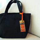 【お守り】錺小鎧® Mini 金古美色 朱赤糸縅 | 美術甲冑| Kyoto Armor