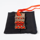 【お守り】錺小鎧® Mini 金古美色 朱赤糸縅 | 美術甲冑| Kyoto Armor