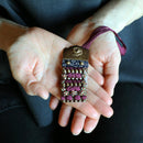 【お守り】錺小鎧® Mini 金古美色 紫糸縅 | 美術甲冑| Kyoto Armor