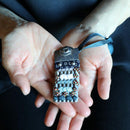 【お守り】錺小鎧® Mini 銀古美色 紺裾濃縅 | 美術甲冑| Kyoto Armor