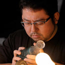 【お猪口】二重被せ (緑-瑠璃) おちょこ | 薩摩切子 | satuma