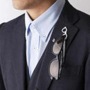 【ピンバッチ】ラペルピン・メガネホルダーになるピンバッチ megane pin (ブラウン) | 鯖江の眼鏡 | 匠市