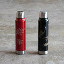 【アンブレラボトル】thermo mug × 土直漆器 うるし鳥獣戯画 (ブラック) | 越前漆器 | 匠市