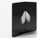 【嵯峨螺鈿】野村 スタンドミラー Vison-Visu_small (黒蝶貝)