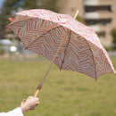 【日傘】スター オレンジ (竹)｜手捺染