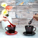 【カップ】内曙 (皿・スプーン付) | 八雲塗