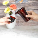 【ぐい吞】羽反 内赤 | 八雲塗