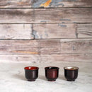 【ぐい吞】羽反 内銀 | 八雲塗