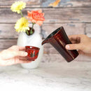 【ぐい吞】羽反 春秋 内赤 | 八雲塗