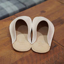 【スリッパ】Reela ワックスレザー ルームサボ（アイボリー）