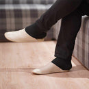 【スリッパ】Reela ワックスレザー ルームサボ（アイボリー）