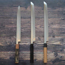 【先丸蛸引包丁】330mm 白二鋼水焼本焼 鏡面波浮かし 一位八角柄 | 堺刃物 | 郷右馬允義弘